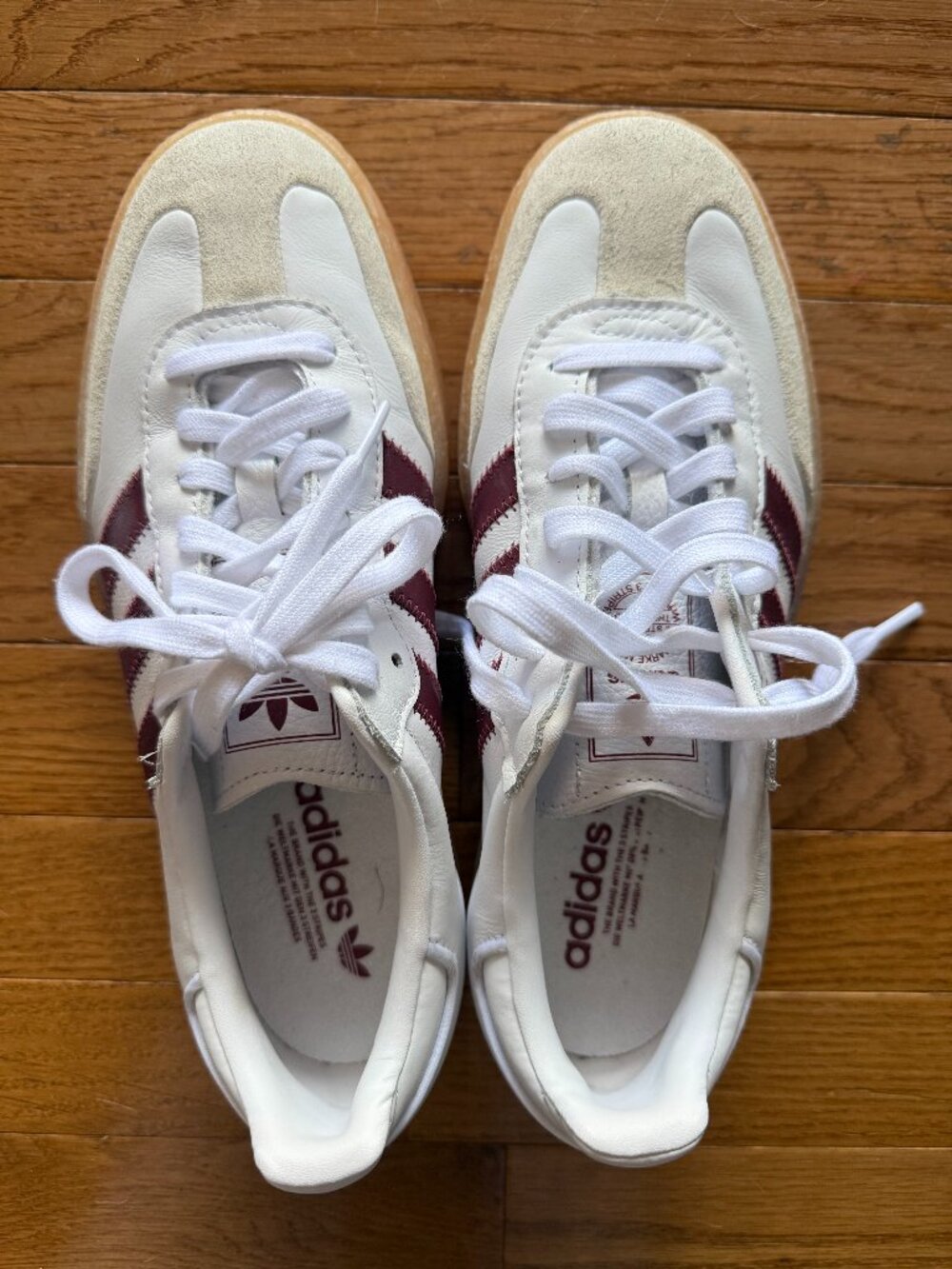 Women's Adidas Sambae Shoes - Cloud White / Shadow Red / Off White